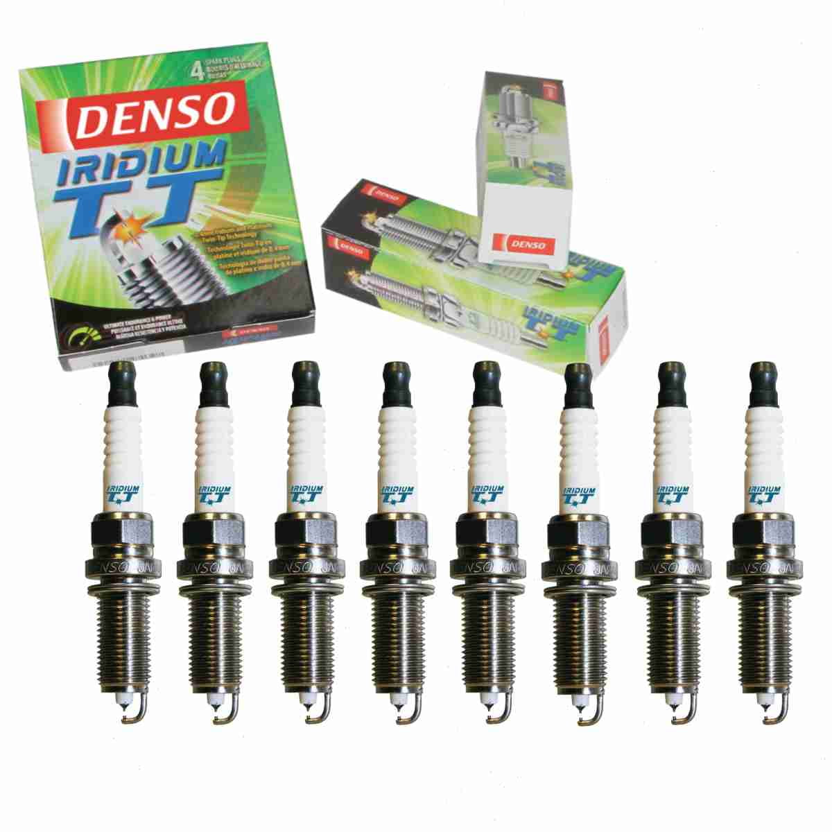 8 pc DENSO Iridium TT Spark Plugs compatible with Infiniti QX56