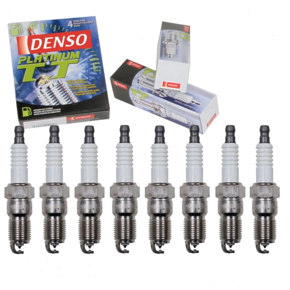 8 pc DENSO Platinum TT Spark Plugs compatible with Chevrolet Silverado 3500 6.0L 8.1L V8 2001-2006