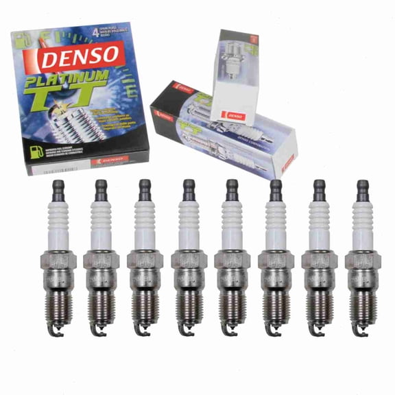 8 pc DENSO Platinum TT Spark Plugs compatible with Lincoln Mark VIII 4.6L V8 1996-1998