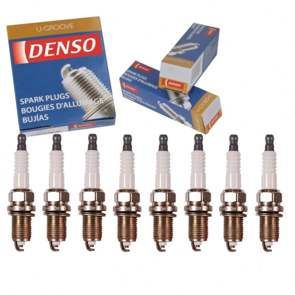 8 pc DENSO Standard U-Groove Spark Plugs compatible with Jeep Grand Cherokee 4.7L V8 2000-2007