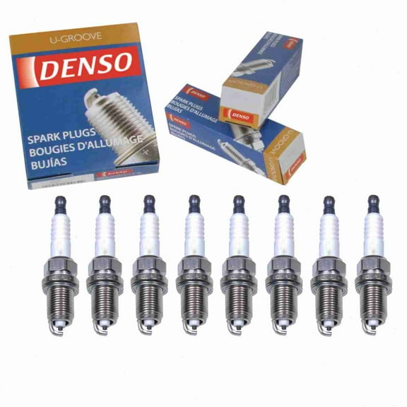 8 pc DENSO Standard U-Groove Spark Plugs compatible with Lexus LS400 4.0L V8 1990-2000
