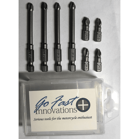 8 pc. JIS/Phillips impact bits
