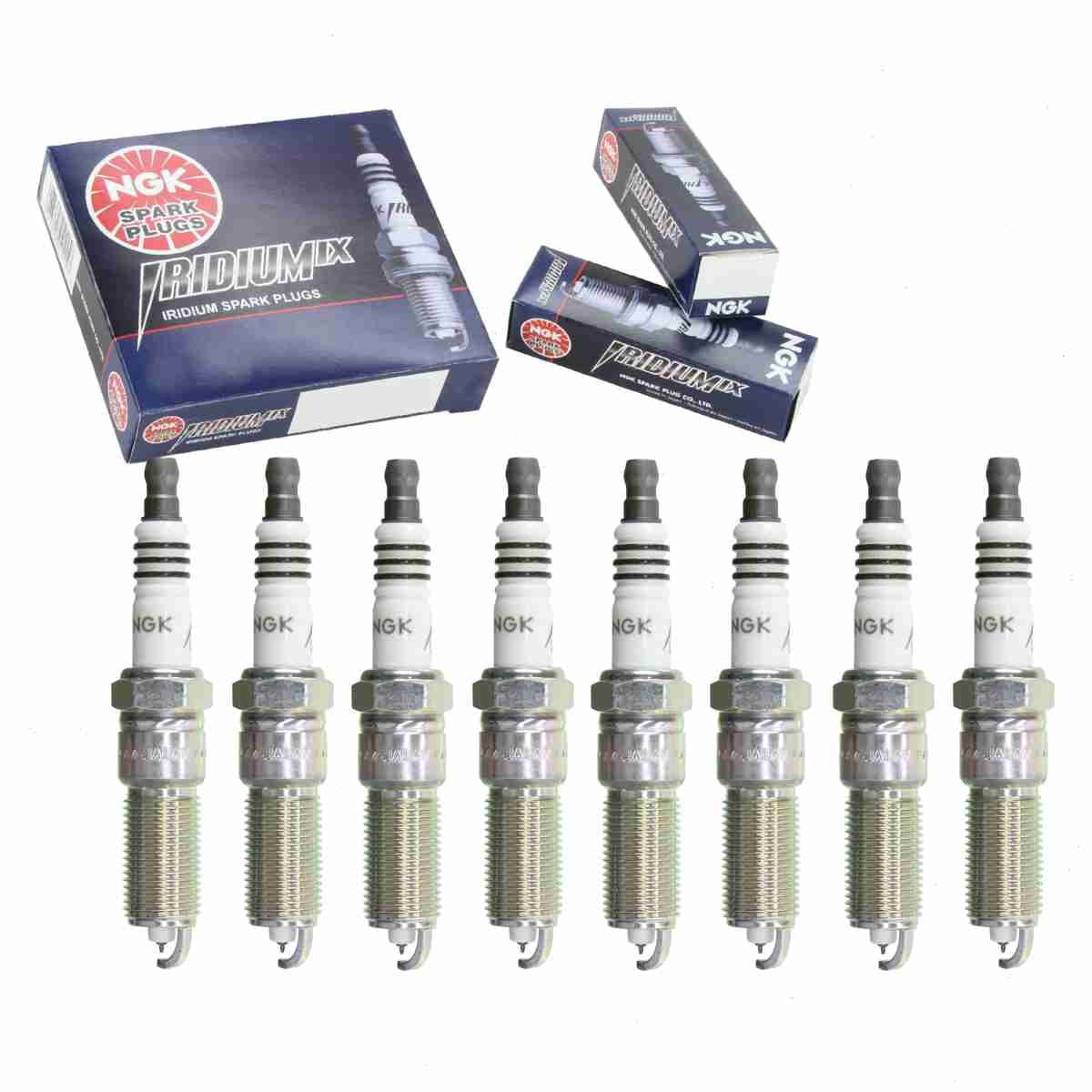 NGK 2313 Iridium IX Spark Plugs, 8 Pack, Replaces Bosch 4482 9654