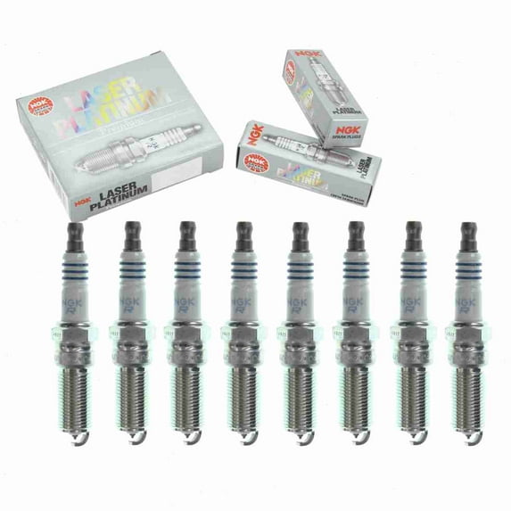 8 pc NGK 3587 Laser Platinum Spark Plugs for 1M5O-12405-CA 41-988 41-990 4313 4719 AYFS22FE1J CYFS12FP HGR7MDP0 HGR7MQP0 HR7MPP22U HR7MPP302 HR7MPP302X ITV20TT SP526 Ignition Wire Secondary