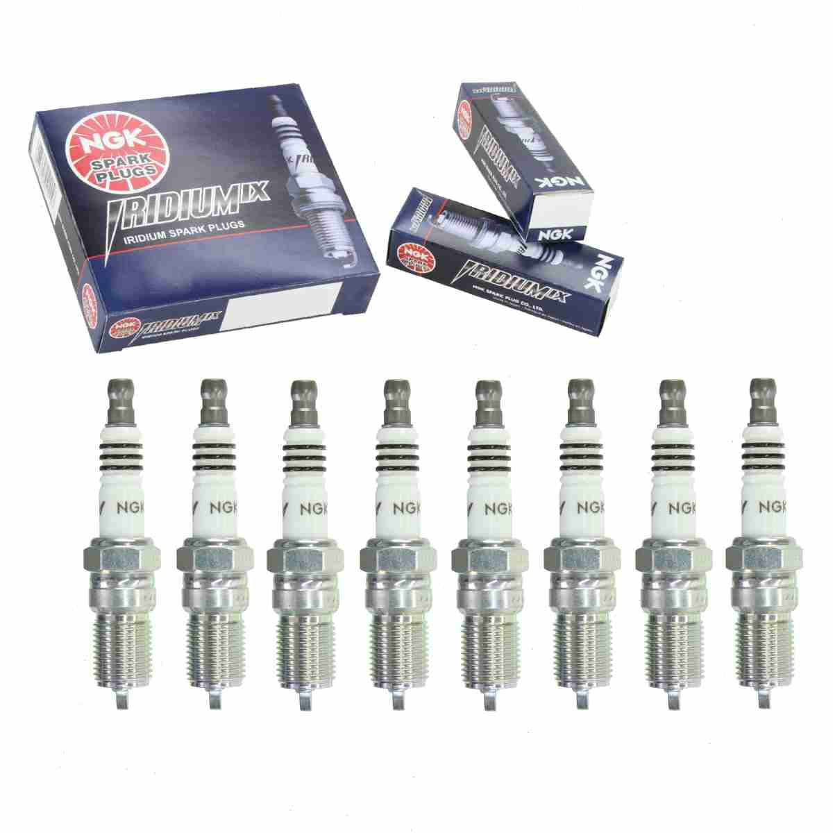 8 pc NGK 3690 Iridium IX Spark Plugs for 12592619 41-991 514 524 5327 HGR6KQC HR5DC IT22 PT22EPR10 Q7RTP-11 Ignition Wire Secondary Fits select: 2006-2009 CADILLAC STS, 2008 CADILLAC XLR