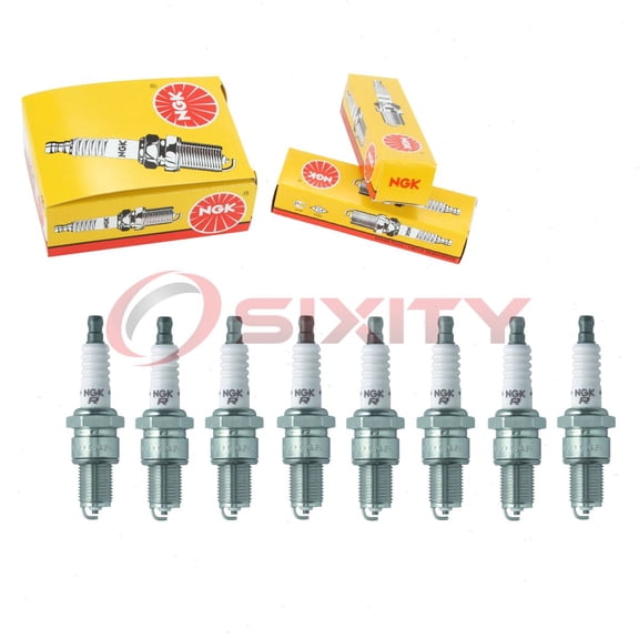 8 pc NGK 4008 Standard Spark Plugs for 797235 951-10292 F6REC4 Ignition Wire Secondary