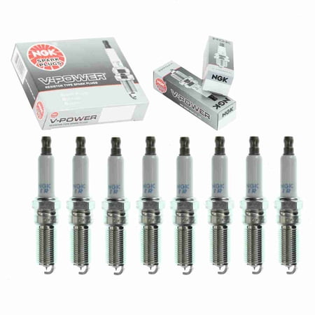 8 pc NGK 4306 V-Power Spark Plugs for 470 470CC 7570 7570-2 E3.74 RE14MCC5 Ignition Wire Secondary Fits select: 2008 ,2011 JEEP WRANGLER UNLIMITED