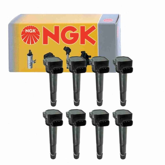 8 pc NGK 48699 Ignition Coils for 1415214 178-8286 2505-300055 30520-PNC-004 30520-RWC-A01 36-8199 E1084 E897 IC537 UF-417 UF-584 UF417 Spark Plug Wire Boot