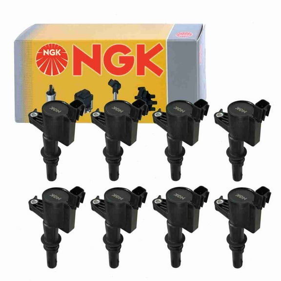 8 pc NGK 48717 Ignition Coils for 2505-247738 36-8050 3L3E-12A366-CA 3L3Z-12029-BA 673-6003 DG511 E508 E508P FD-508 FD508 FD508T GN10182 IC558 IC558SB Spark Plug Wire Boot