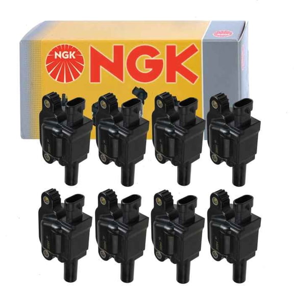8 pc NGK 48882 Ignition Coils for 12619161 12669351 E1243 IC849 UF-743 UF743 Spark Plug Wire Boot