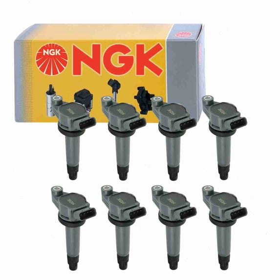 8 pc NGK 48930 Ignition Coils for 178-8347 178-8408 2505-307322 36-8095 8415207 90080-19025 90919-02246 E1006 E910 GN10316 IC550 IC586 UF-430 UF-506 UF430 UF506 Spark Plug Wire Boot
