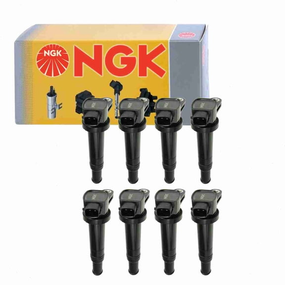 8 pc NGK 48975 Ignition Coils for 1415168 178-8356 2505-307328 27301-3E400 27301-3E410 36-8125 673-8303 8415168 921-2157 E1058 GN10569 IC638 UF-558 UF558 Spark Plug Wire Boot