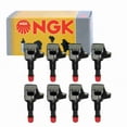 thumbnail image 1 of 8 pc NGK 48976 Ignition Coils for 1415150 1415150H 178-8374 2505-291965 30520-PWC-003 30520-PWC-501 30520-PWC-S01 36-8083 673-2308 921-2159 E1081 GN10249 IC661 IGC0053 UF-581 UF581 Spark Plug Wire, 1 of 3