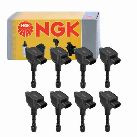 8 pc NGK 49023 Ignition Coils for 1415181H 178-8376 22448-JA10A 22448-JA10C 22448-JA11C 22448-JA12D 2505-308429 36-8099 673-4029 921-2151 E1050 GN10244 IC630 IGC0003 UF-550 UF550 Spark Plug Wire Boot