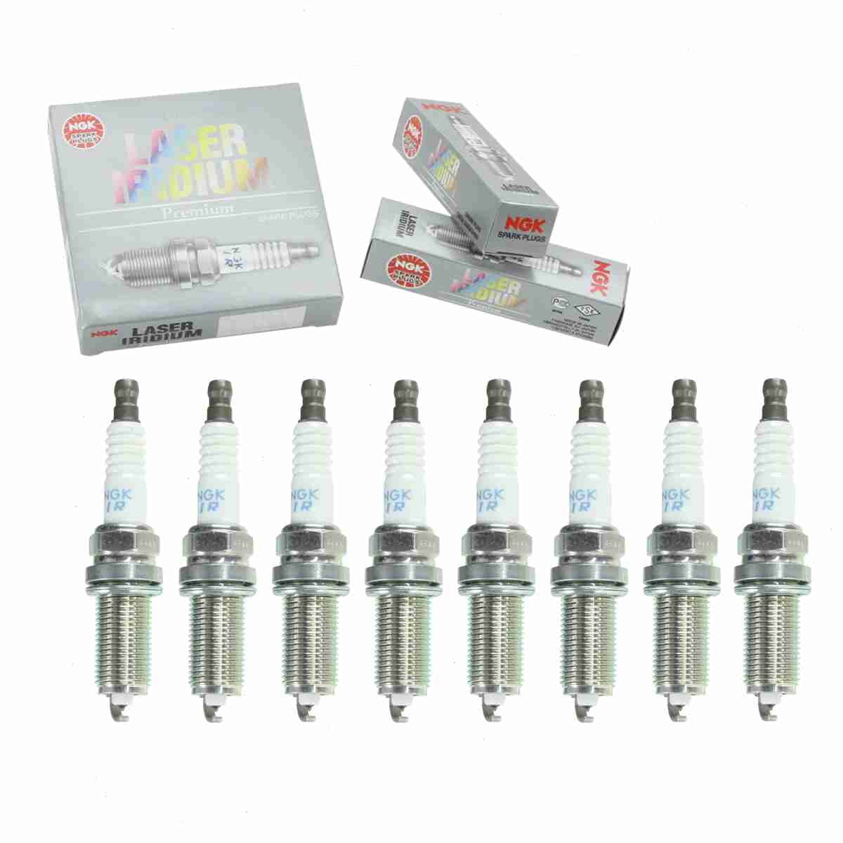 8 pc NGK 4904 Laser Iridium Spark Plugs for 3421 3493 4506 4704 6731 FR7NPP30X FR7NPP332 IKH20TT PKH20TT SK20HR11 SK20HRA11 Ignition Wire Secondary Fits select: 2005-2015 TOYOTA TACOMA
