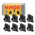 thumbnail image 1 of 8 pc NGK 49046 Ignition Coils for 00263 1415045 178-8247 178-8520 30520-PT3-A02 30520-PT9-A02 88921330 920-1047 E546A E598 E800 GN10149 GN10188 IC170 IC355 UF-205 UF-98 UF205 UF205T UF98 Spark Plug, 1 of 3