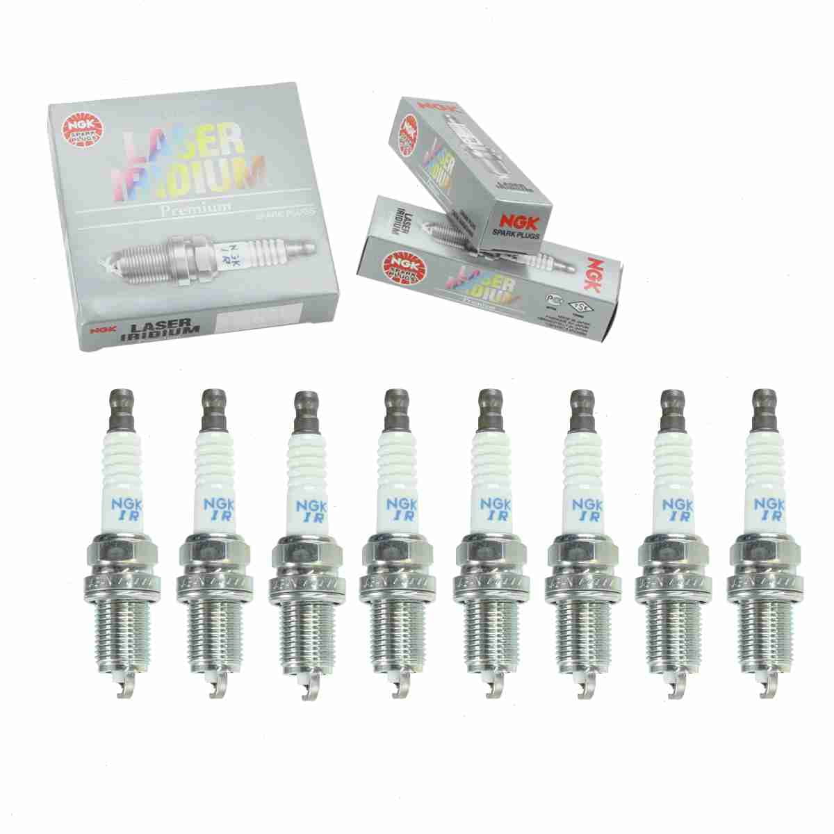 8 pc NGK 4996 Laser Iridium Spark Plugs for 3324 3353 4503 4701 ...