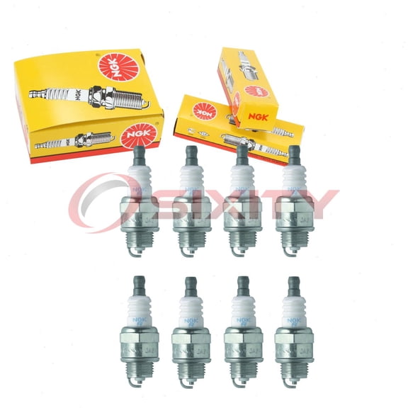 8 pc NGK 5113 Standard Spark Plugs for 09482-00261 13373-6774-6 160560-78010 47S 6007 77-319 77-324 801254 90793-20094 92070-2106 98073-54776 W9PR-U Ignition Wire Secondary
