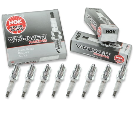 8 pc NGK 5657 V-Power Racing Spark Plugs for 438TS AF902 BL62Y BL64Y Ignition Wire Secondary
