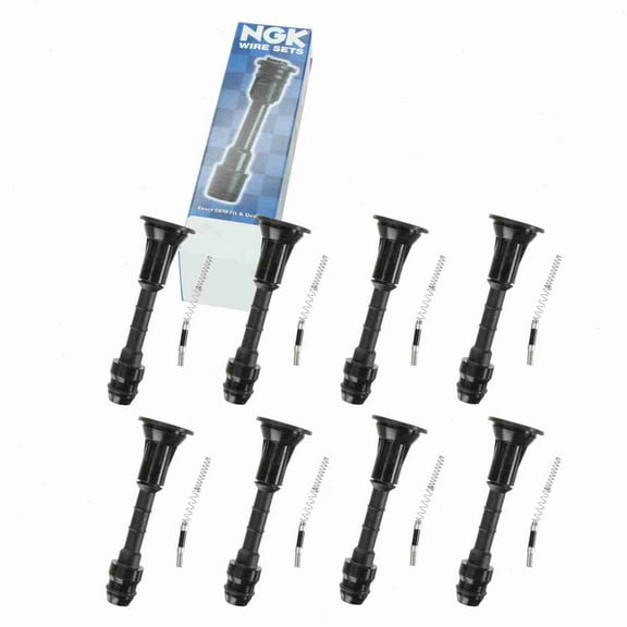 8 pc NGK 58912 Ignition Coil Boots for 02560 175-1055 176019 2560 35-7048 50057 50057-1 671-6274 702480 SPB114 SPP50 SPP50E Direct Spark Plug Wire Fits select: 2003-2007 INFINITI G35
