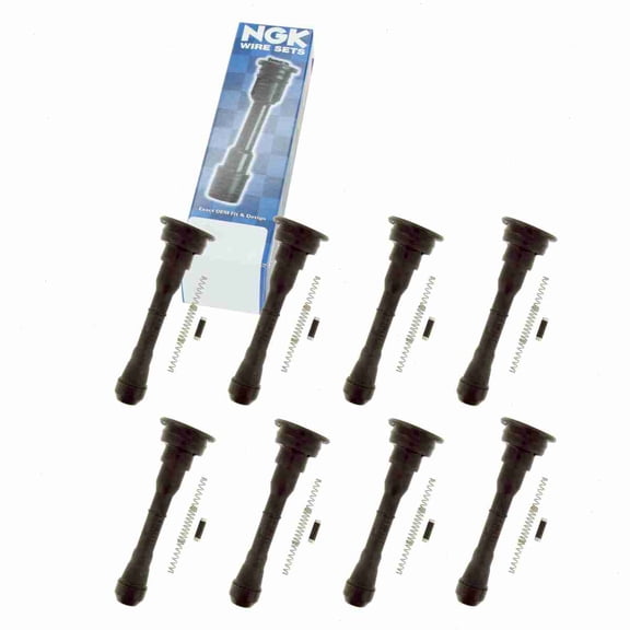 8 pc NGK 58993 Ignition Coil Boots for 174029 175-1076 671-4316 702543 SPB225 SPP162E Direct Spark Plug Wire