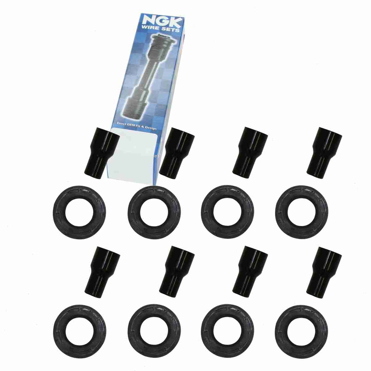 8 pc NGK 59018 Ignition Coil Boots for 702524 702525 702526 SPB206 ...
