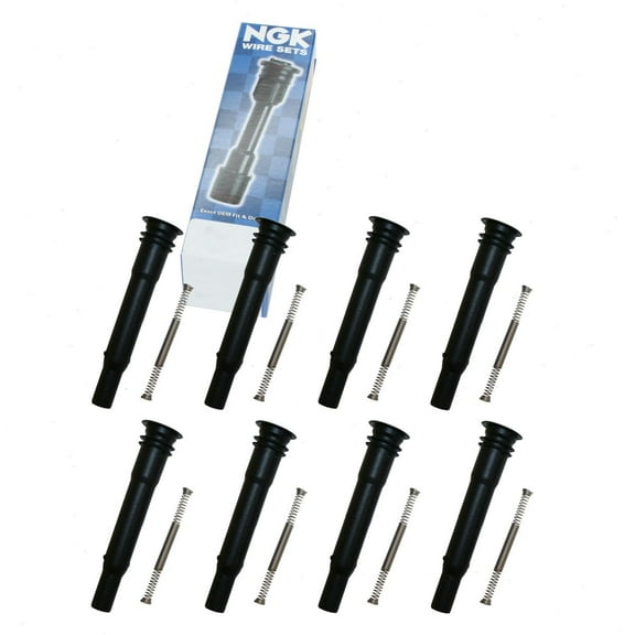 8 pc NGK 59021 Ignition Coil Boots for Direct Spark Plug Wire Fits select: 2008-2010 MERCEDES-BENZ S, 2008-2014 MERCEDES-BENZ C