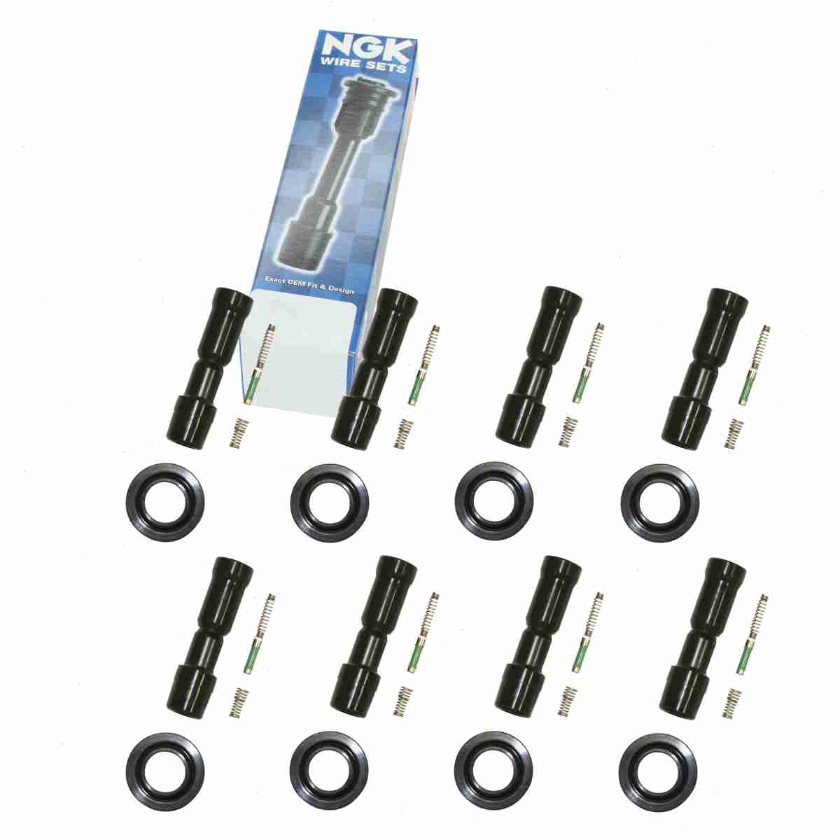 8 pc NGK 59024 Ignition Coil Boots for 702479 SPB174 SPP111E Direct ...