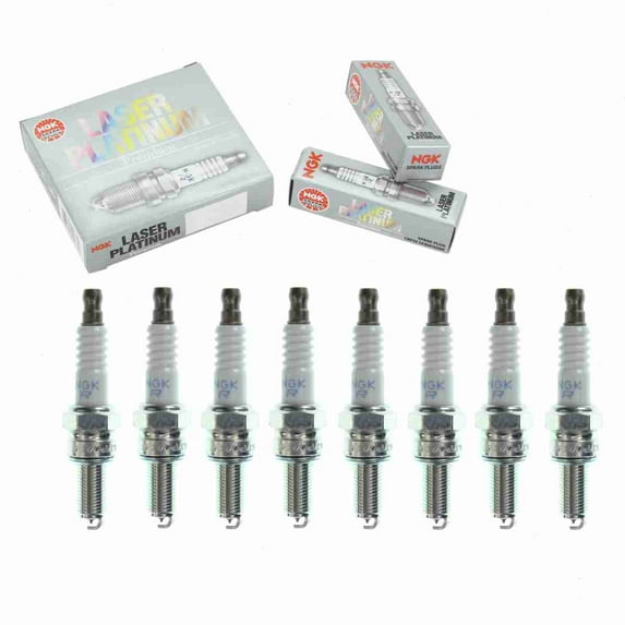 8 pc NGK 6378 Laser Platinum Spark Plugs for 192637 Ignition Wire Secondary Fits select: 2005-2007 MASERATI QUATTROPORTE, 2006-2009 FERRARI F430