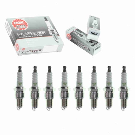 8 pc NGK 6427 V-Power Spark Plugs for 160998-78010 3066 90048-51059 90793-20067 90919-01098 98079-56946 AG34CU11 AGR34CU B2401-89909 E3.22 F6RF LP20R-U W20EXR-U Ignition Wire Secondary