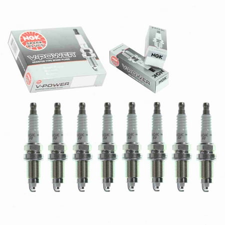 8 pc NGK 7252 V-Power Spark Plugs for 2412 2412-6 412 412C2 412S 5018 6717 7412 8115 82 82C2 E3.58 FR8VPP33U QJ16HR-U RC12LYC RC14E5 RFN14LY SP428 Ignition Wire Secondary