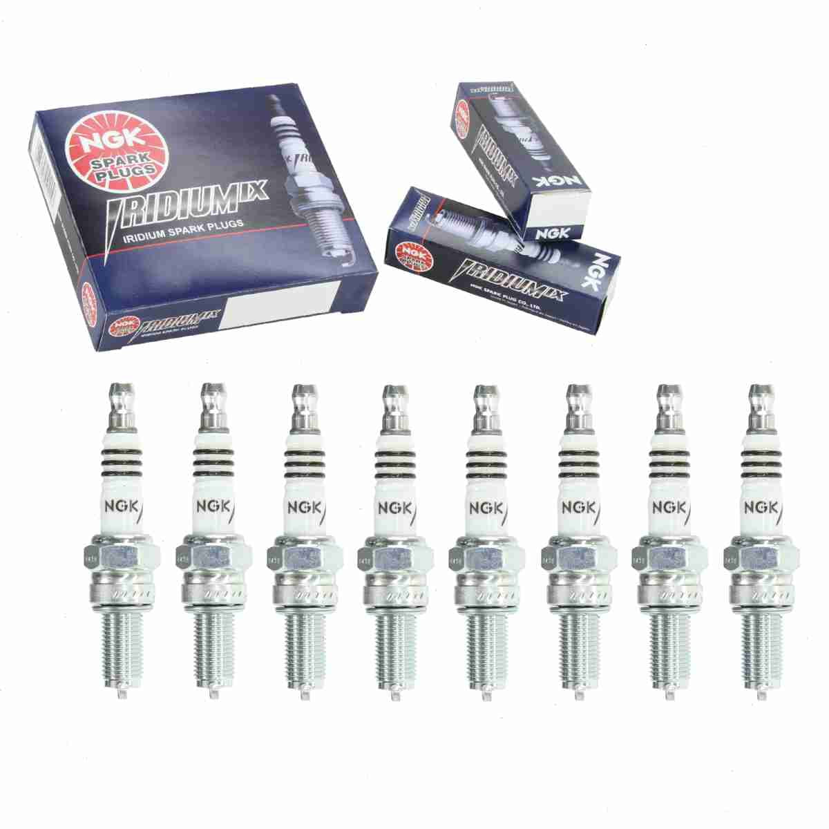 8 pc NGK 7385 Iridium IX Spark Plugs for 5361 90793-20172 99000-69835-CR7 IU22 XS4303 XS4303DP Ignition Wire Secondary