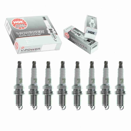 8 pc NGK 7390 V-Power Spark Plugs for 1765263 22401-2DR05 22401-53J05 T07900037 XST3926 XST3926DP Ignition Wire Secondary Fits select: 1993-1998 NISSAN QUEST, 1993-1998 MERCURY VILLAGER