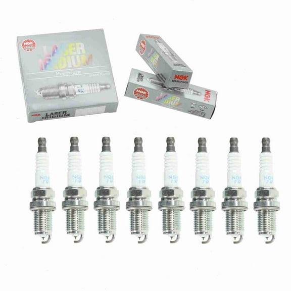 8 pc NGK 7746 Laser Iridium Spark Plugs for 12290-PRB-A01 3252 3372 3419 41-829 5348 9614 9800 98079-5717V 98079-571BV FR6LII330X IK22G RC6WYPB4 S29 SK22PR-M11 SK22PR-M11S Ignition Wire Secondary