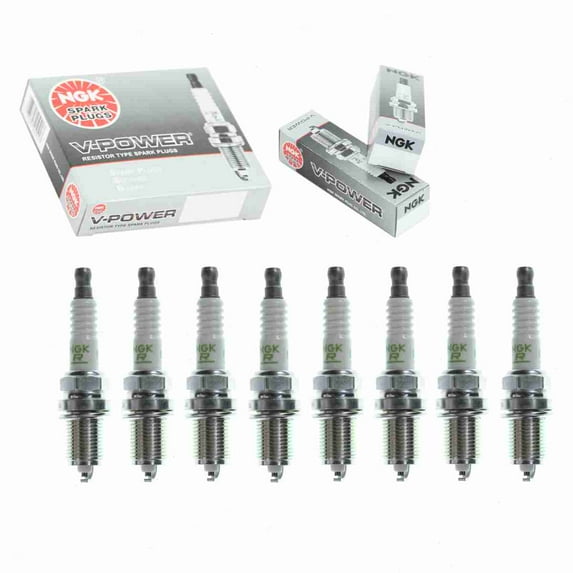 8 pc NGK 7990 V-Power Spark Plugs for FR7KCU K20-U K20-U11 Ignition Wire Secondary Fits select: 1996-2001 TOYOTA CAMRY, 2000-2004 TOYOTA TUNDRA