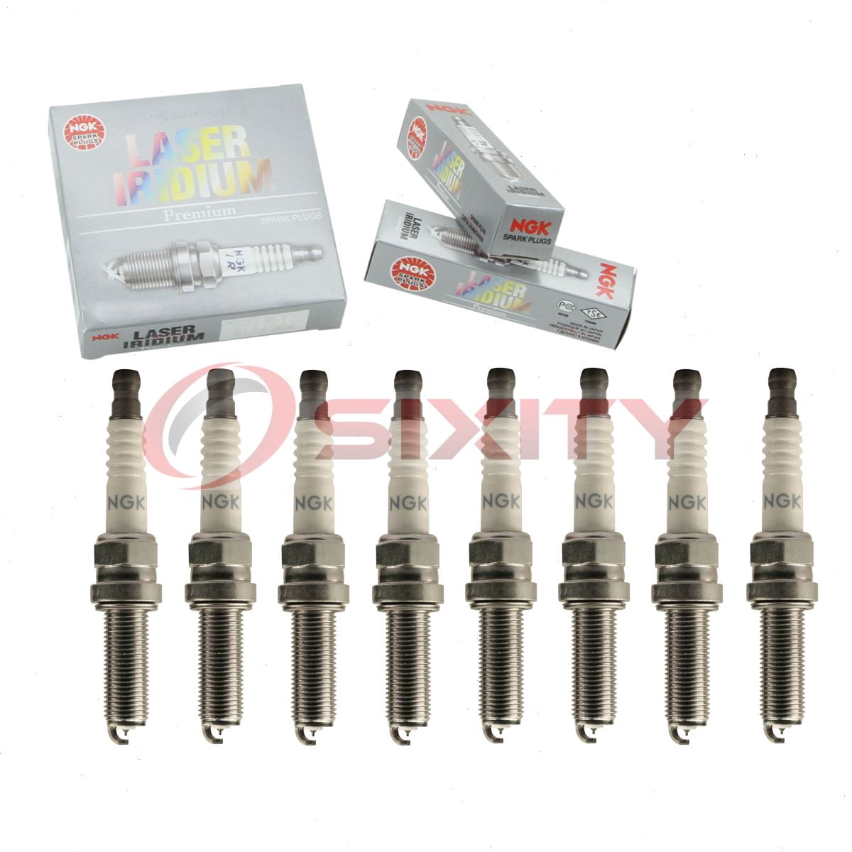 High Performance 8 pc NGK 93675 Laser Iridium Spark Plugs for Honda ...