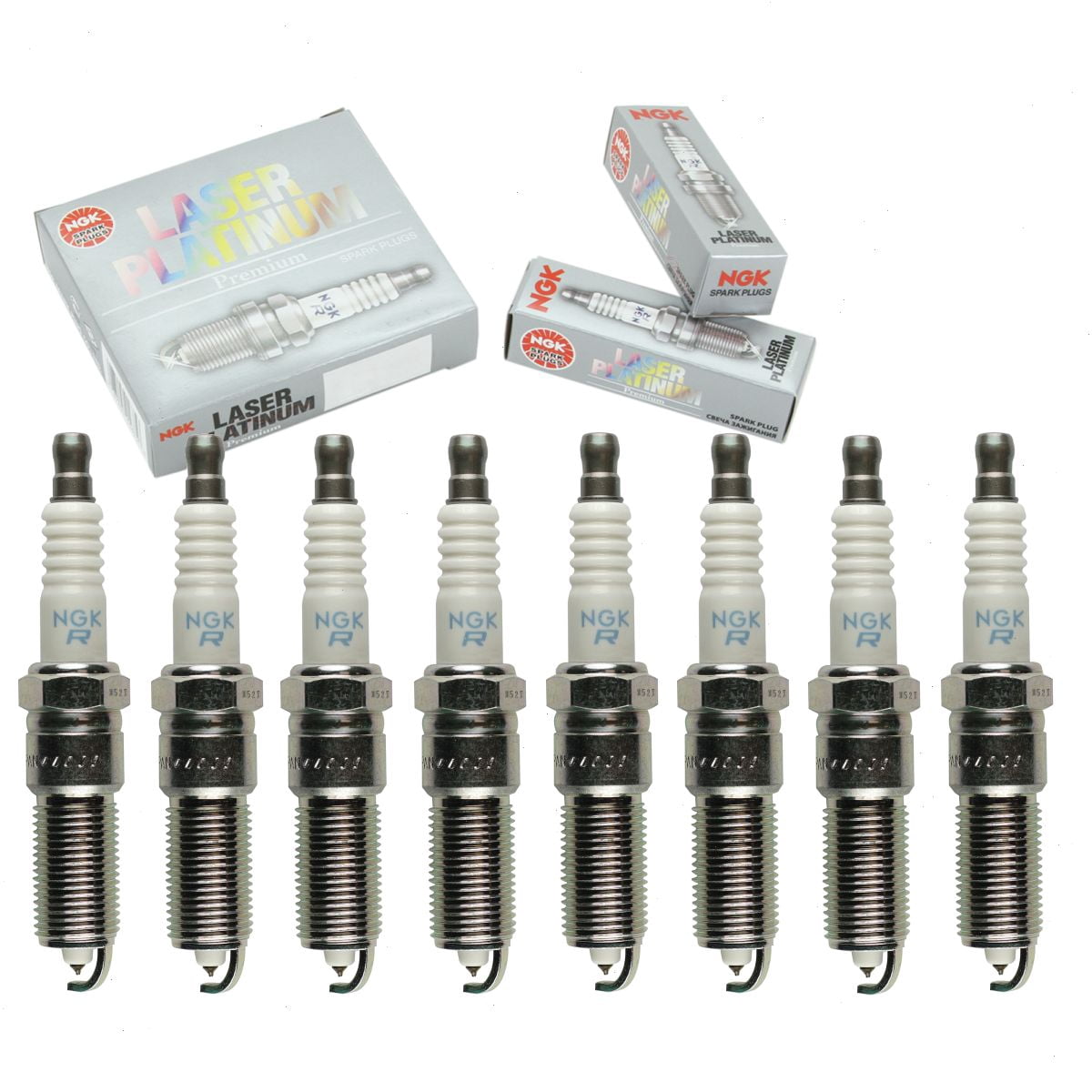 97408 8 pc NGK 97408 Laser Platinum Spark Plugs for SP149212AC XP6043 ...