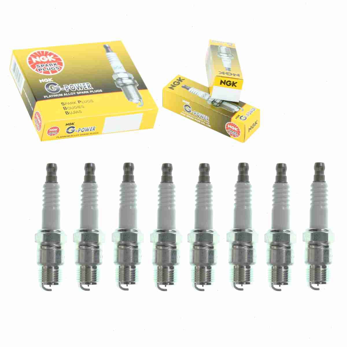 8 pc NGK G-Power Spark Plugs compatible with Chevrolet K5 Blazer 5.0L 5.7L 6.6L 7.4L V8 1975-1981