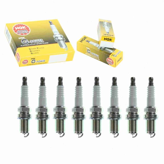 8 pc NGK G-Power Spark Plugs compatible with Land Rover Range Rover Sport 4.2L 4.4L V8 2006-2009