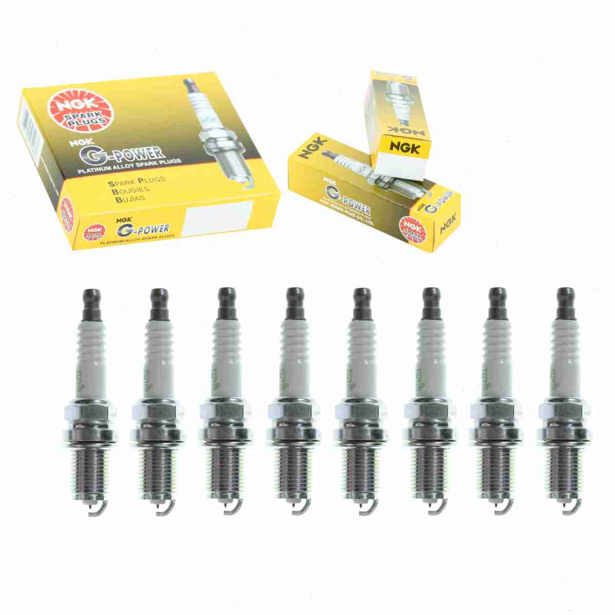 8 pc NGK G-Power Spark Plugs compatible with Toyota Sequoia 4.7L