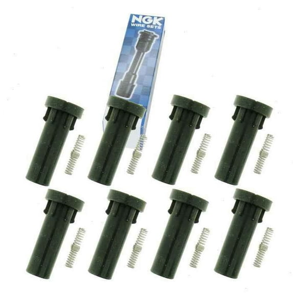 8 pc NGK Ignition Coil Boots compatible with Dodge Dakota 4.7L V8 2008-2010