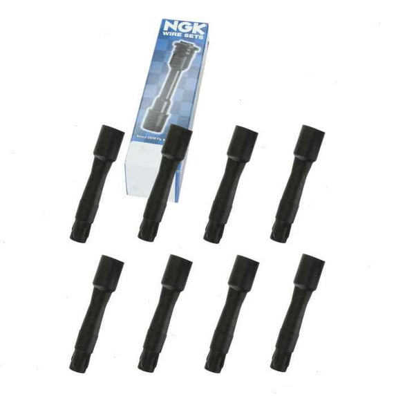8 pc NGK Ignition Coil Boots compatible with Land Rover Range Rover 4.4L V8 2003-2005