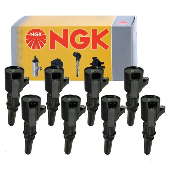 8 pc NGK Ignition Coil compatible with Ford Excursion 5.4L V8 2000-2005 (Full Shop Pack)