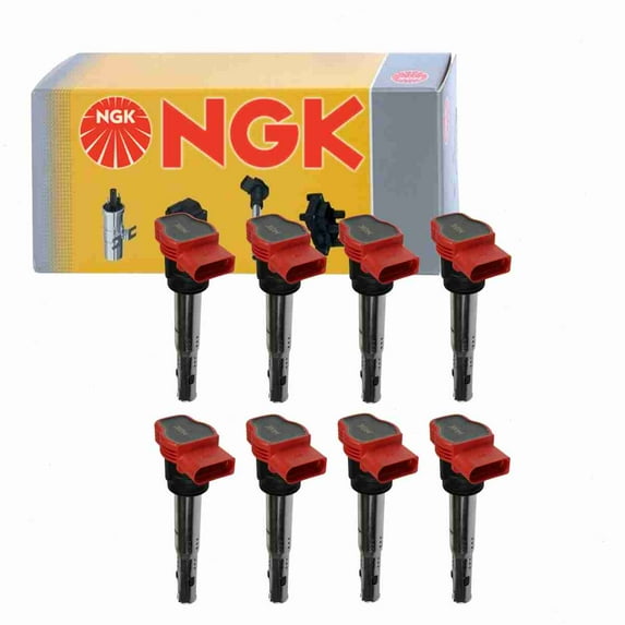 8 pc NGK Ignition Coils compatible with Audi Q7 4.2L V8 2007-2010