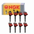thumbnail image 1 of 8 pc NGK Ignition Coils compatible with Audi S5 4.2L V8 2008-2012, 1 of 7