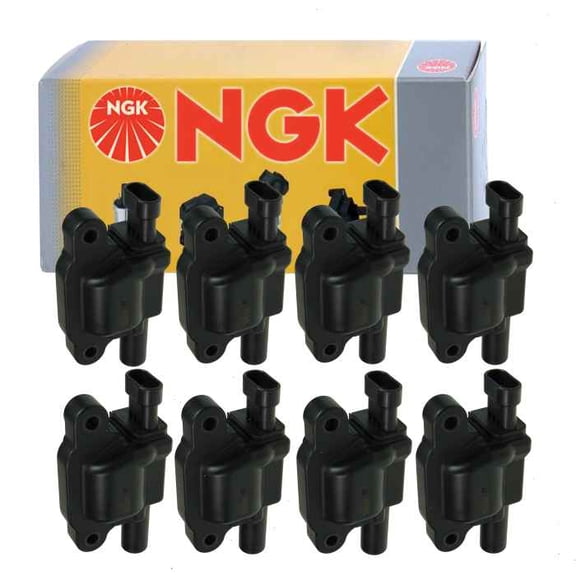 8 pc NGK Ignition Coils compatible with Chevrolet Trailblazer EXT 5.3L V8 2005-2006