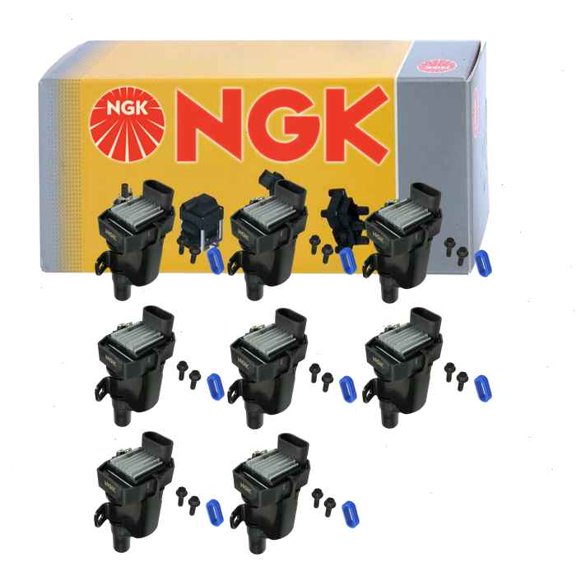 8 pc NGK Ignition Coils compatible with GMC Envoy XUV 5.3L V8 2004