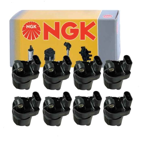 8 pc NGK Ignition Coils compatible with GMC Savana 2500 4.8L 6.0L V8 2008-2019