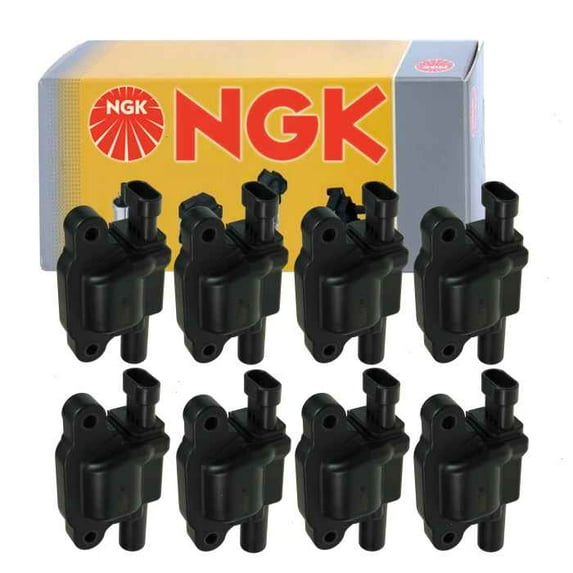 8 pc NGK Ignition Coils compatible with GMC Yukon XL 1500 5.3L 6.0L 6.2L V8 2007-2014