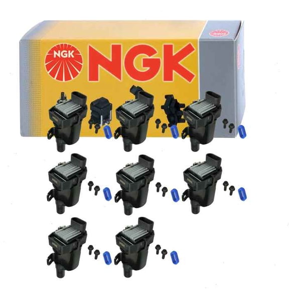 8 pc NGK Ignition Coils compatible with Hummer H2 6.0L V8 2003-2006